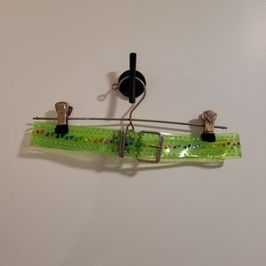 Punk Lime Green Y2K Belt Rainbow